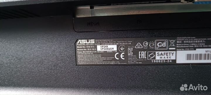 Монитор для компьютера 144 гц 23.8 дюйма asus