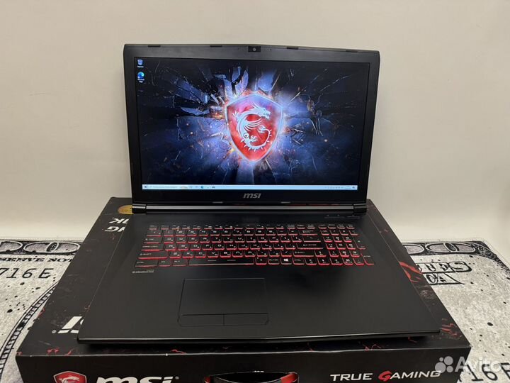 Игровой ноутбук Msi 17.3/i7/GTX/16RAM