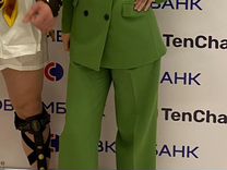 Брючный костюм zara s зеленый