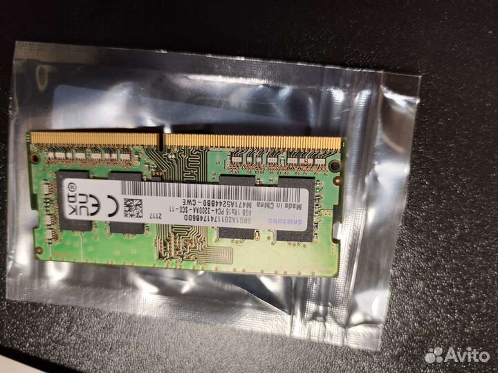 Память sodimm DDR4 Samsung PC3200, 4 Gb