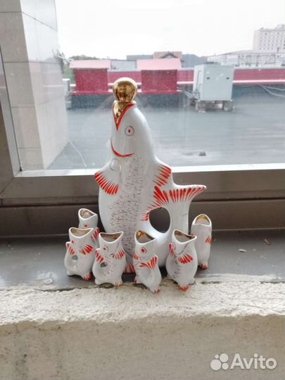 Коньячный фарфоровый набор, Полоне СССР 1960г