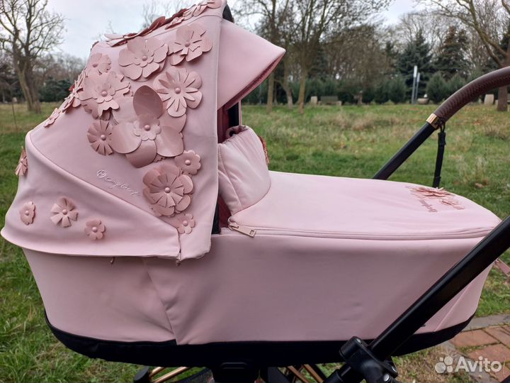 Cybex priam 4 fe simply flowers pink спальный блок