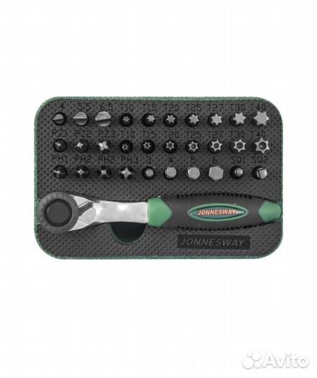 Набор рукоятка трещоточная миниатюрная 1/4