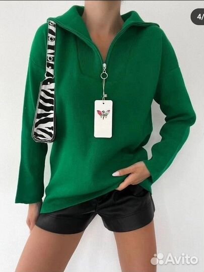 Свитер джемпер женский оверсайз новый