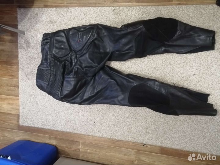 Мото штаны кожаные