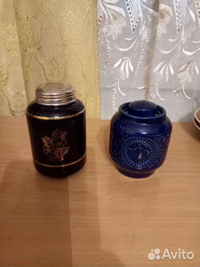 Старинные чайницы cobalt