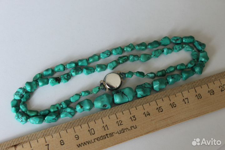 Винтажные бусы бирюза 