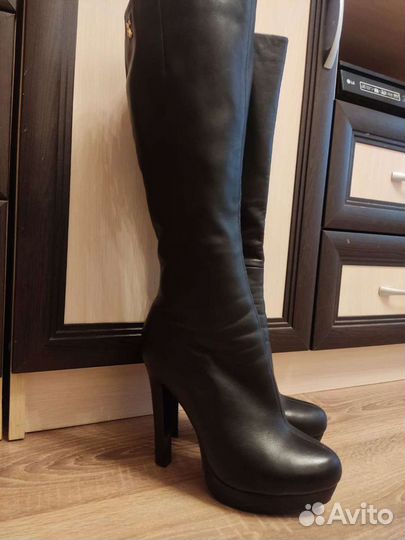 Сапоги зимние женские 37 натуральная кожа