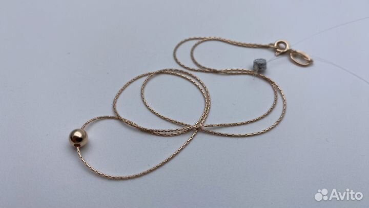 Золотая цепочка с шариком 50