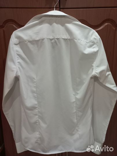 Рубашка белая школьная для мальчика размер 170-176