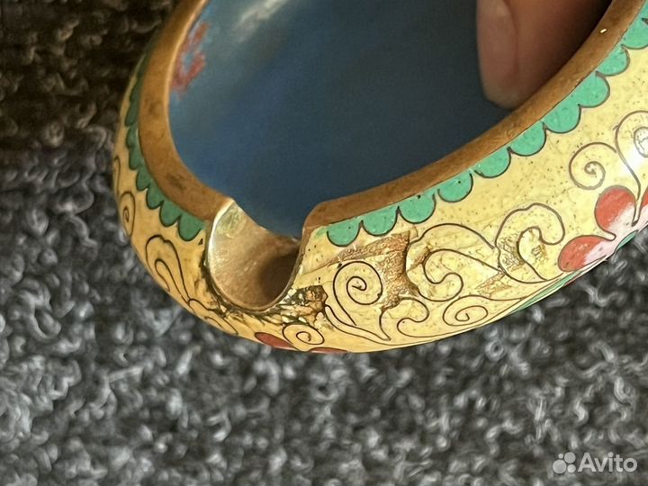 Пепельница винтаж эмаль