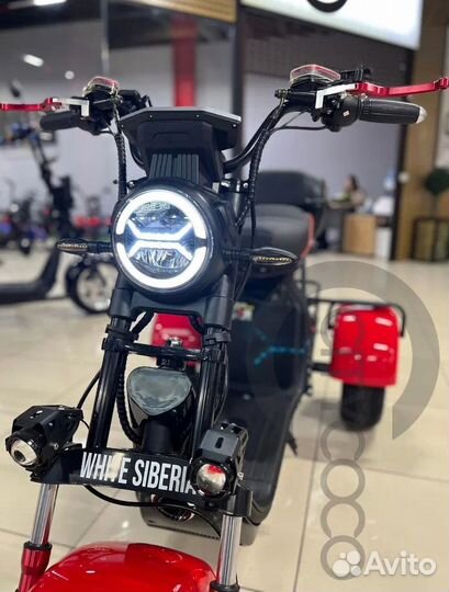 Электроскутер White Siberia WS-PRO trike 3000w