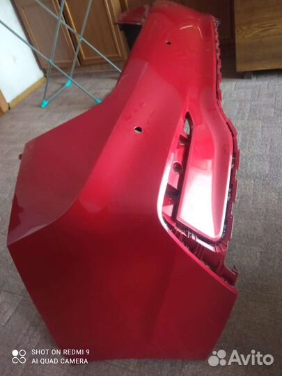 Бампер задний Hyundai Solaris 2019г красный
