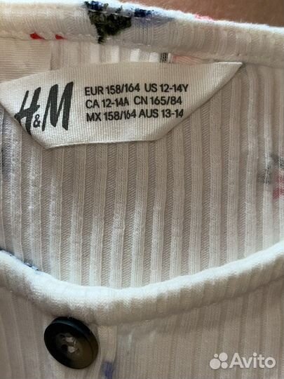 Топ с коротким рукавом h&m