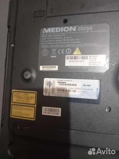 Ноутбук medion на запчасти