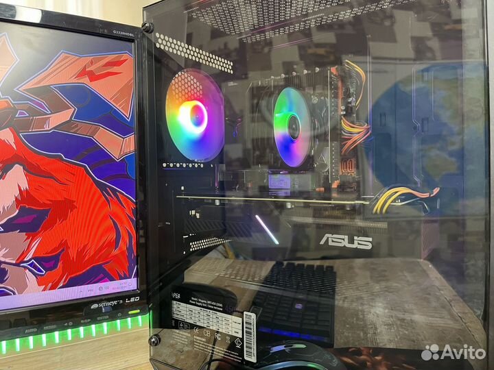 Белый игровой Intel 20 ядер/RX580/16gb/nvme+HDD
