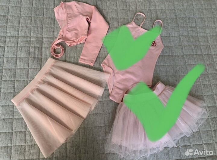 Одежда для занятий балет с 2х лет на 4-5 лет