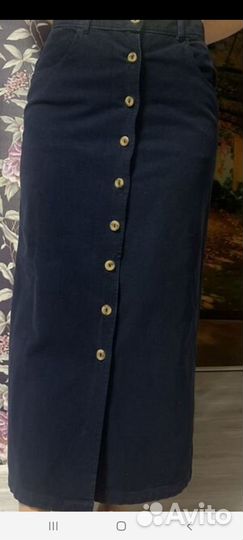 Юбка вельветовая 46 Италия б/у