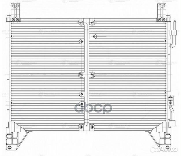 Конденсер ssangyong rexton 02- 2.3I lrac1752 luzar