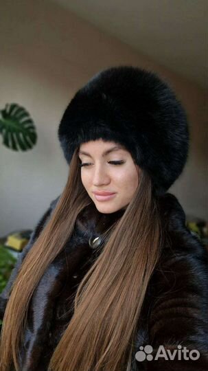 Шапка женская из песца