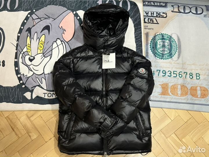 Пуховик moncler maya новый черный