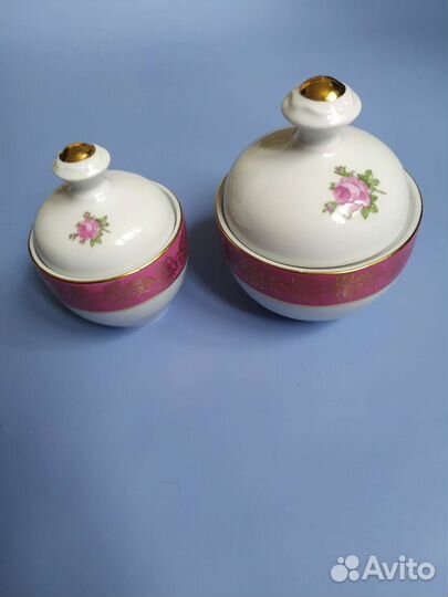 Соусник горчичница ГДР Роза 2 штуки