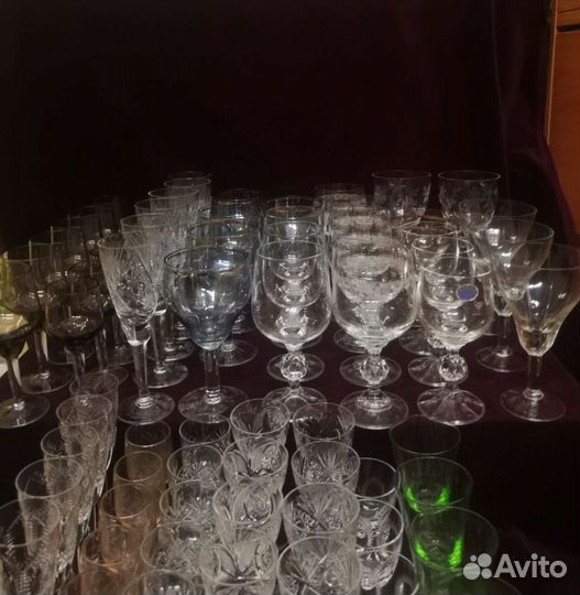 Фужеры, бокалы, рюмки, стопки хрусталь стекло СССР