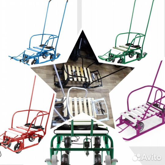 Детские зимние санки