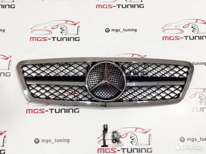 Решетка Mercedes в стиле С63 W203 хром