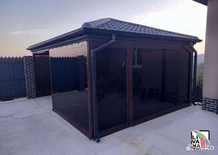 Мягкие (гибкие) окна, прозрачные/тонированные