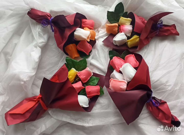 Букет из мыла ручной работы. 8 марта