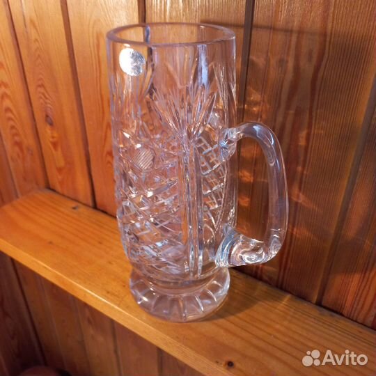 Пивная кружка СССР хрустальная