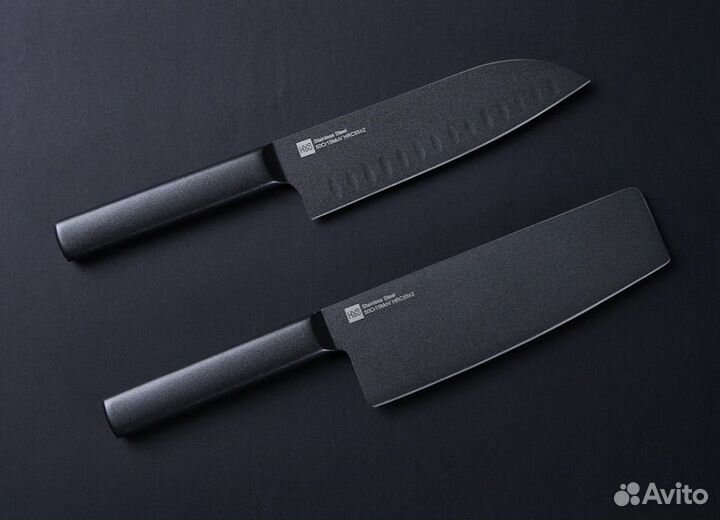 Набор ножей Xiaomi Huo Hou Black Heat Knife Set (2