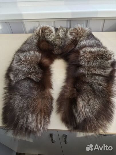 Воротник из чернобурой лисы
