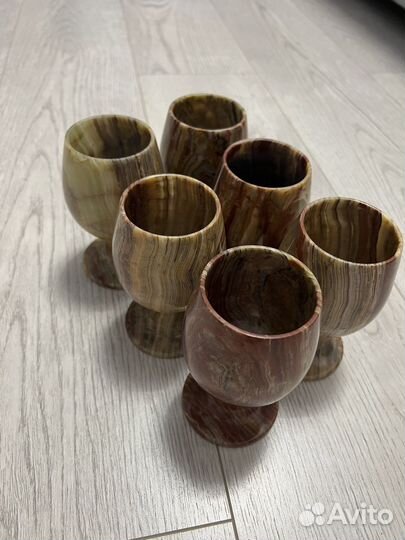 Бокалы из натурального камня