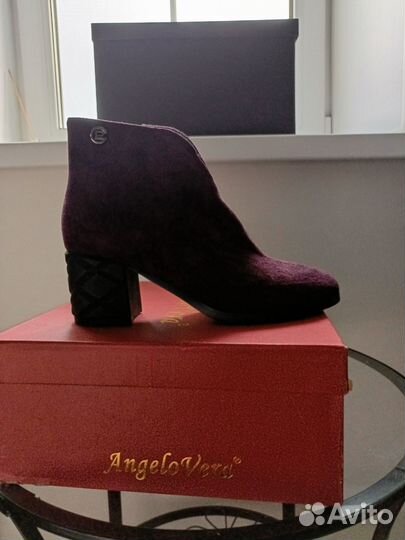 Ботильоны женские, 37р. Натур. замша