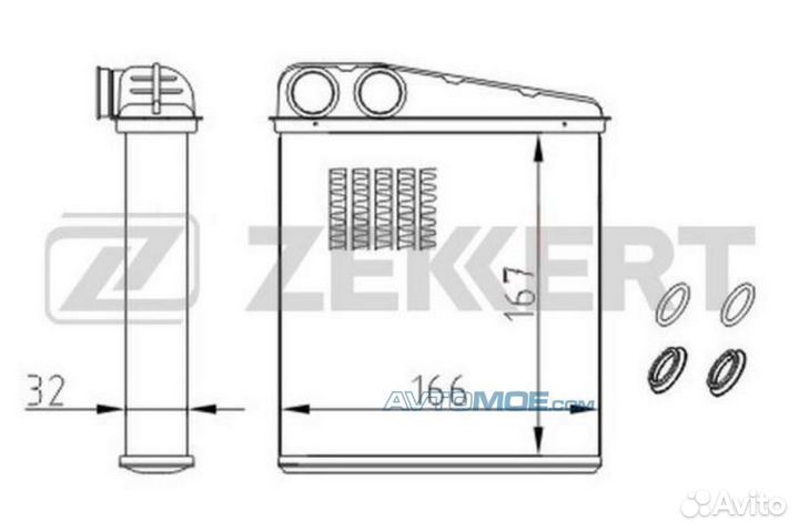 Радиатор отоп. Nissan Micra III (K12) 03- Renault