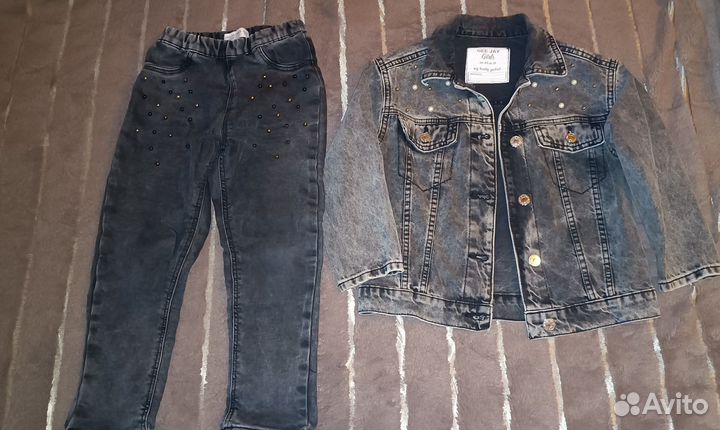 Джинсовая куртка для девочки 110