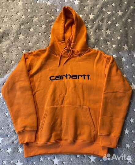 Худи с капюшоном Carhartt оранжевое