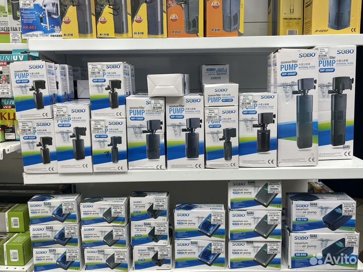 Фильтр для аквариума, светильники