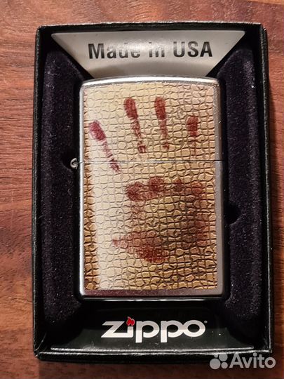 Zippo. Кровавый след. 14 г. Коллекционная. Новая