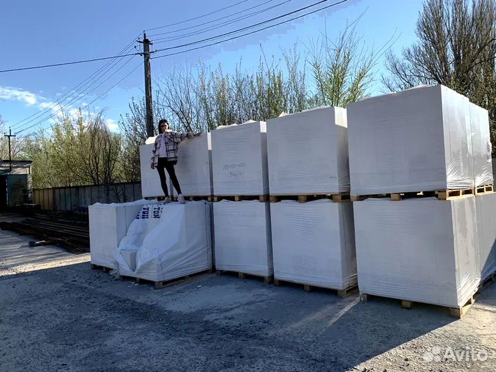 Газоблок 375х250х600