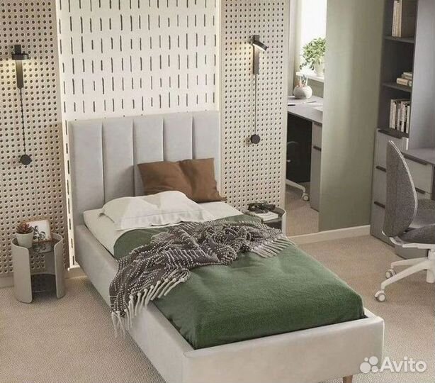 Односпальная мягкая кровать