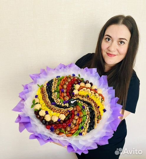 Букеты из сухофруктов и орехов/Сьедобные букеты