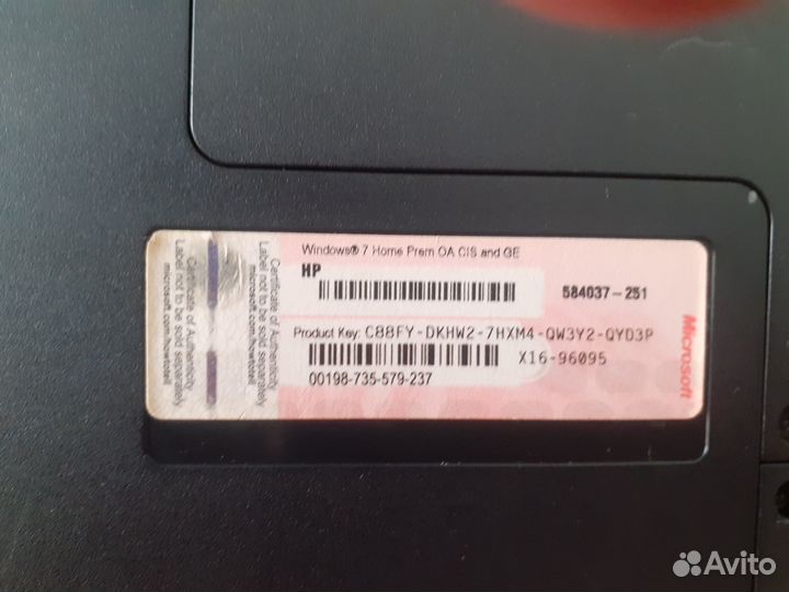 Ноутбук hp на запчасти