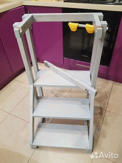 Детская башня/стул помощника Монтессори/лестница