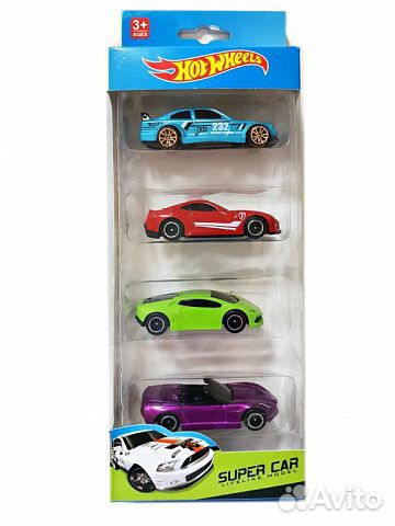 Хот Вилс (Hot Wheels) набор машинок 4 в 1