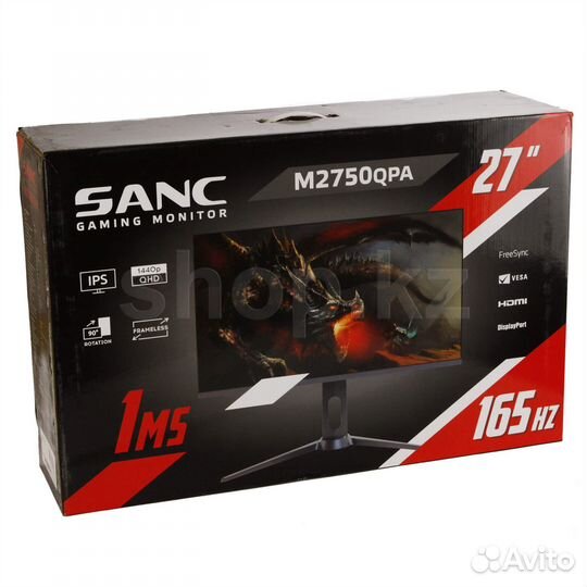 Монитор Sanc 27 165HZ 2К Новый