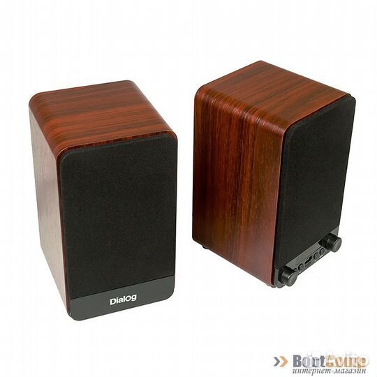 Колонки звуковые 2.0 Dialog Jazz AJ-13 brown