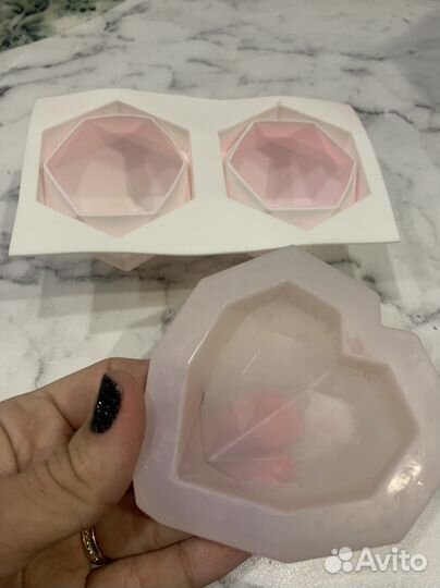Силиконовые формы для мыла,свечей /форма сердце